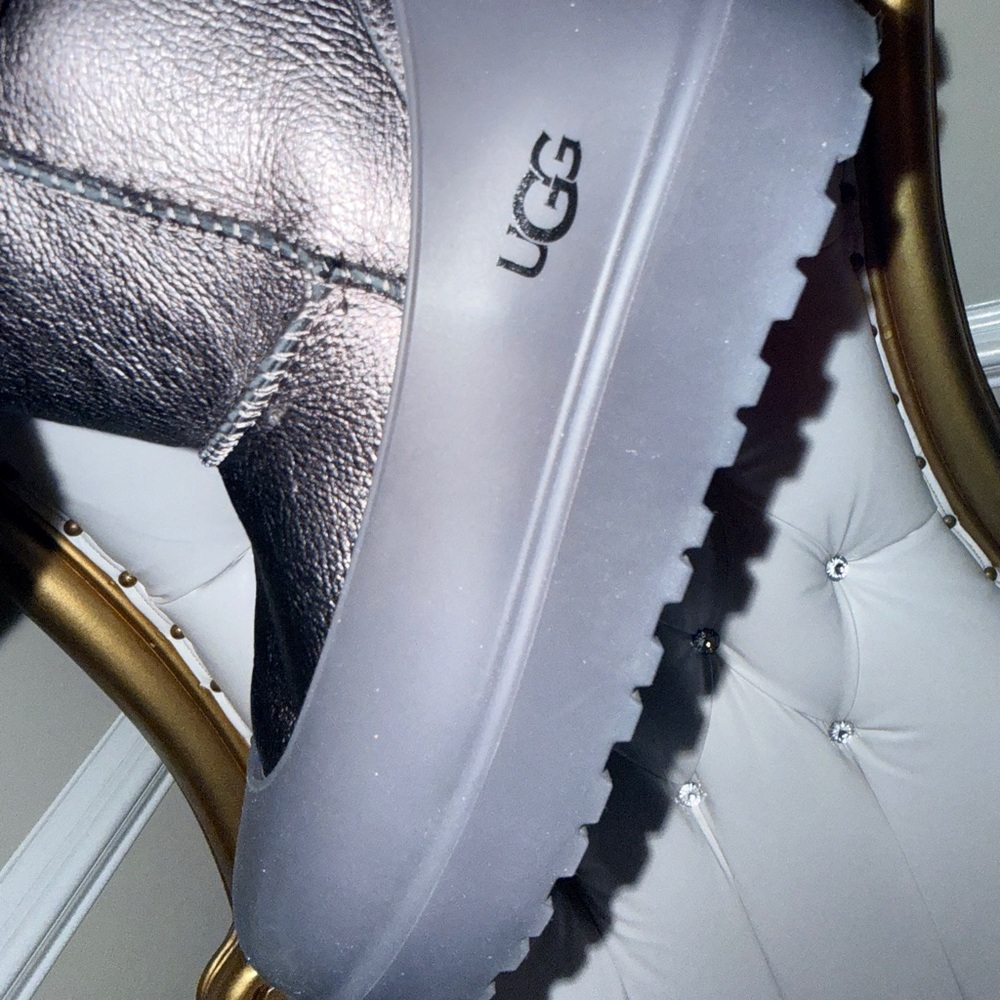 UGG Shimmering Silver Boots